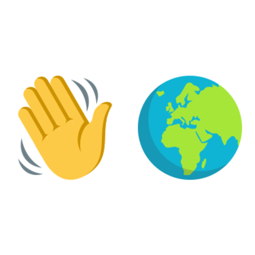 👋🌍 Emoji Domain EmojiOne rendering